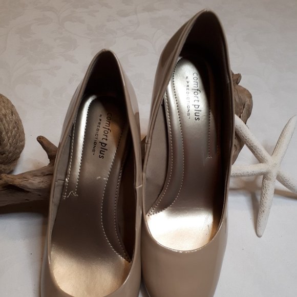 comfort plus by Predictions | Nude | NWT | Vegan Patent | Pumps | 3" Heels - Picture 4 of 13